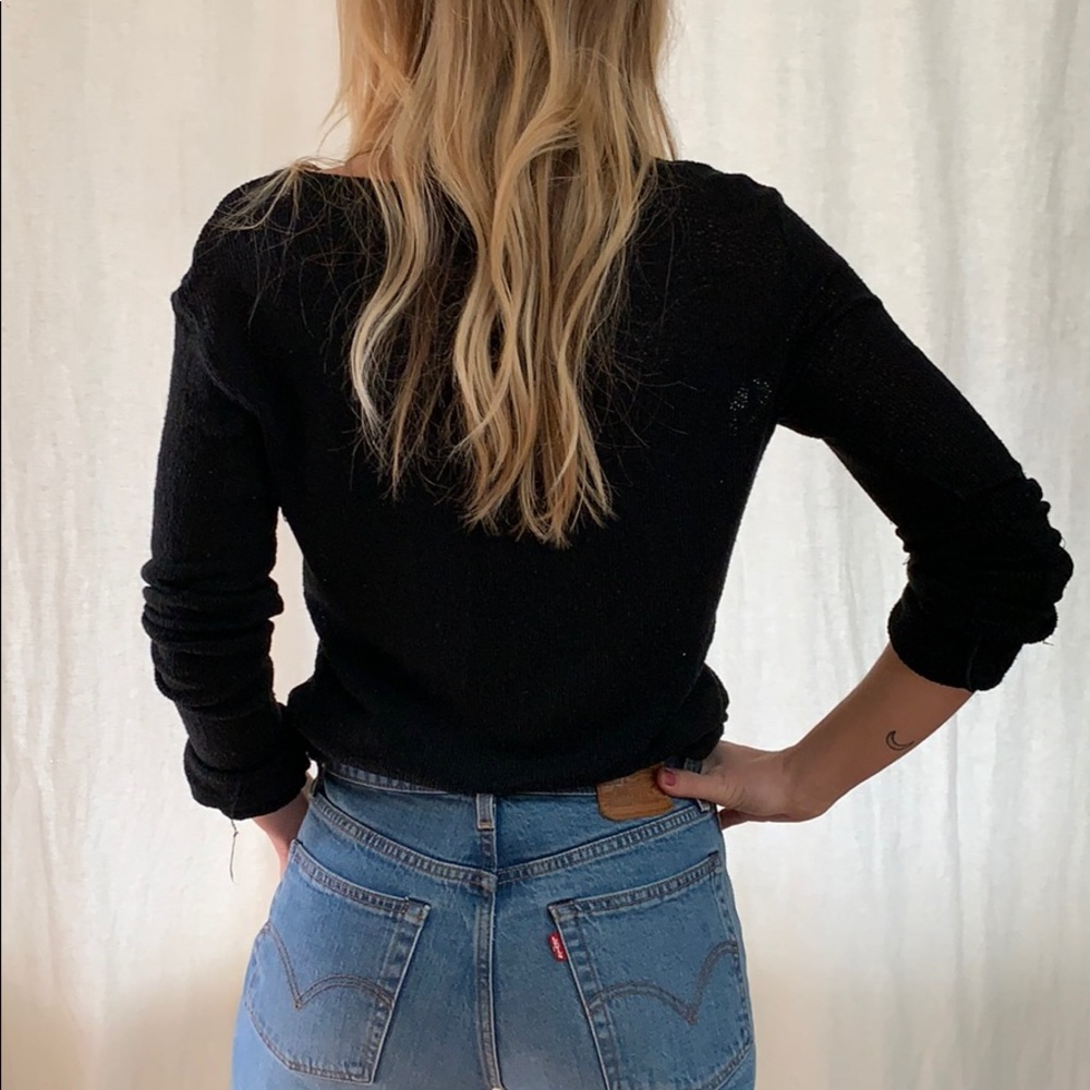 Black knit sweater - Picture 5 of 7